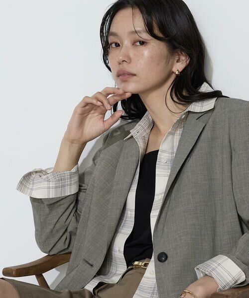 COMME CA PLATINUM S-SIZE / コムサ・プラチナ エスサイズ テーラードジャケット | 〔 Sサイズ 〕 ストレッチミニ千鳥 ジャケット | 詳細16