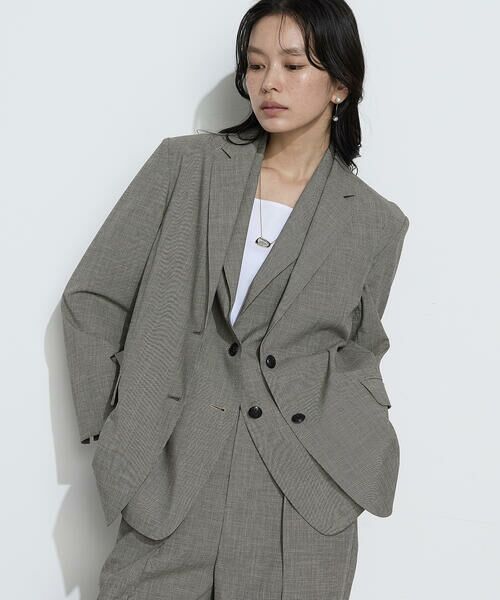 COMME CA PLATINUM S-SIZE / コムサ・プラチナ エスサイズ テーラードジャケット | 〔 Sサイズ 〕 ストレッチミニ千鳥 ジャケット | 詳細21