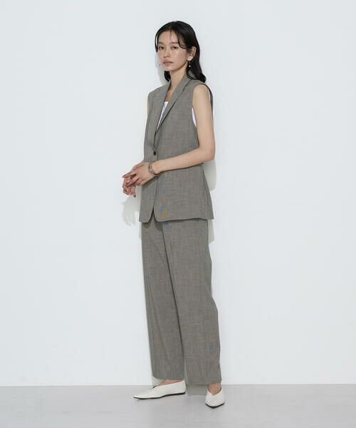 COMME CA PLATINUM S-SIZE / コムサ・プラチナ エスサイズ ベスト | 〔 Sサイズ 〕 ストレッチミニ千鳥 ジレ | 詳細11