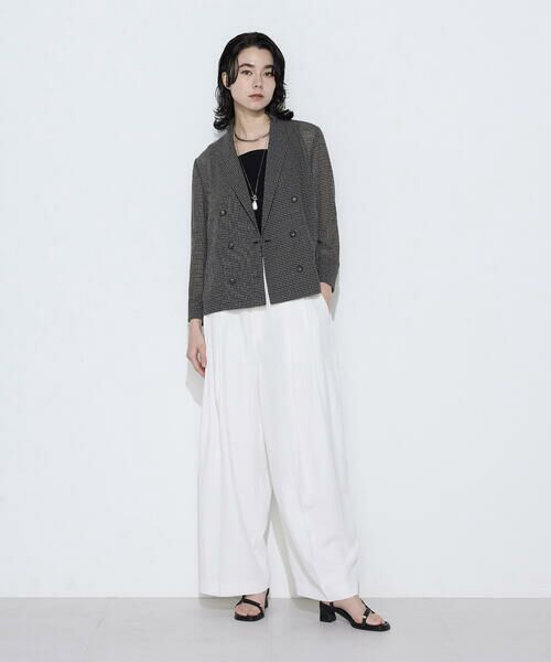 COMME CA PLATINUM S-SIZE / コムサ・プラチナ エスサイズ テーラードジャケット | 〔 Sサイズ 〕 【セットアップ対応】シアーチェックジャケット | 詳細3