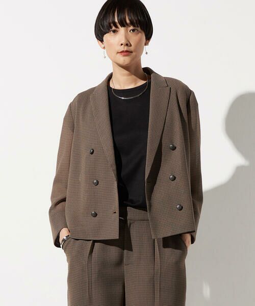COMME CA PLATINUM S-SIZE / コムサ・プラチナ エスサイズ テーラードジャケット | 〔 Sサイズ 〕 【セットアップ対応】シアーチェックジャケット | 詳細14