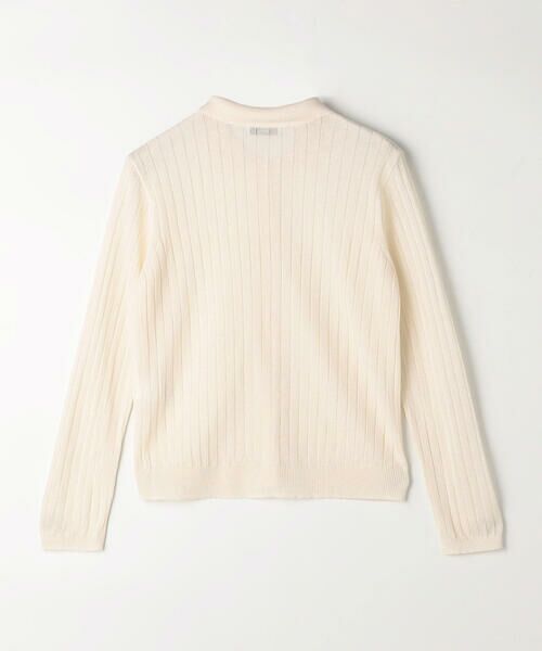 COMME CA PLATINUM S-SIZE / コムサ・プラチナ エスサイズ カーディガン・ボレロ | 〔 Sサイズ 〕 レーヨンイタリア糸 ワイドリブポロカーディガン | 詳細8