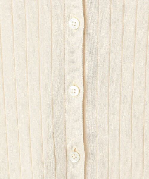 COMME CA PLATINUM S-SIZE / コムサ・プラチナ エスサイズ カーディガン・ボレロ | 〔 Sサイズ 〕 レーヨンイタリア糸 ワイドリブポロカーディガン | 詳細12