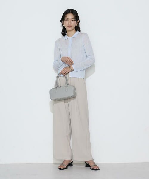 COMME CA PLATINUM S-SIZE / コムサ・プラチナ エスサイズ カーディガン・ボレロ | 〔 Sサイズ 〕 レーヨンイタリア糸 ワイドリブポロカーディガン | 詳細23