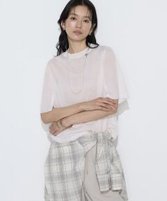 COMME CA PLATINUM S-SIZE / コムサ・プラチナ エスサイズ ニット・セーター | 〔 Sサイズ 〕 レーヨンイタリア糸 半袖プルオーバー