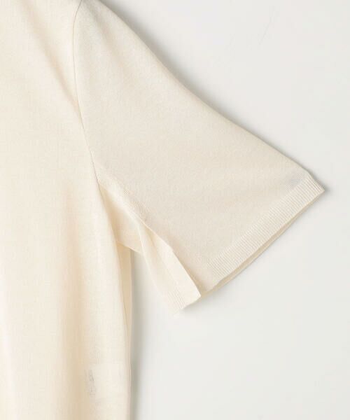 COMME CA PLATINUM S-SIZE / コムサ・プラチナ エスサイズ ニット・セーター | 〔 Sサイズ 〕 レーヨンイタリア糸 半袖プルオーバー | 詳細10