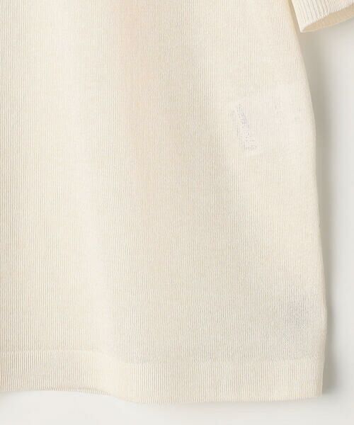 COMME CA PLATINUM S-SIZE / コムサ・プラチナ エスサイズ ニット・セーター | 〔 Sサイズ 〕 レーヨンイタリア糸 半袖プルオーバー | 詳細11