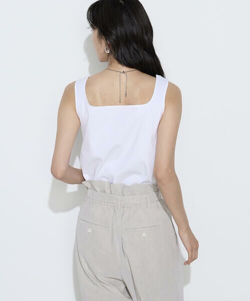 COMME CA PLATINUM S-SIZE / コムサ・プラチナ エスサイズ タンクトップ | 〔 Sサイズ 〕 ファインコットンフライス 2WAYインナー | 詳細12