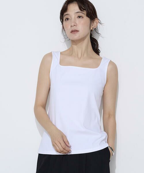 COMME CA PLATINUM S-SIZE / コムサ・プラチナ エスサイズ タンクトップ | 〔 Sサイズ 〕 ファインコットンフライス 2WAYインナー | 詳細23
