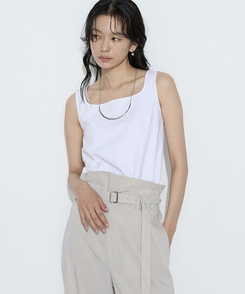 COMME CA PLATINUM S-SIZE / コムサ・プラチナ エスサイズ タンクトップ | 〔 Sサイズ 〕 ファインコットンフライス 2WAYインナー | 詳細8