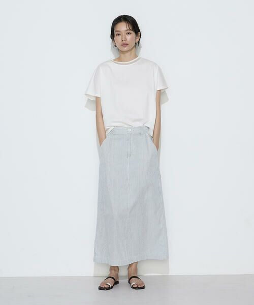 COMME CA PLATINUM S-SIZE / コムサ・プラチナ エスサイズ Tシャツ | 〔 Sサイズ 〕 ダブルフェイス ニット付きTシャツ | 詳細1