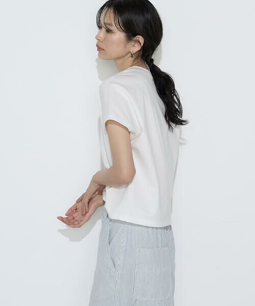 COMME CA PLATINUM S-SIZE / コムサ・プラチナ エスサイズ Tシャツ | 〔 Sサイズ 〕 ダブルフェイス ニット付きTシャツ | 詳細4