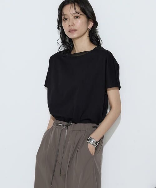 COMME CA PLATINUM S-SIZE / コムサ・プラチナ エスサイズ Tシャツ | 〔 Sサイズ 〕 ダブルフェイス ニット付きTシャツ | 詳細9