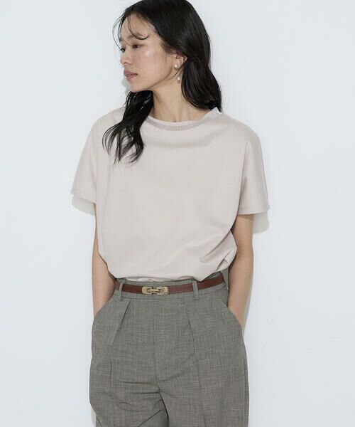 COMME CA PLATINUM S-SIZE / コムサ・プラチナ エスサイズ Tシャツ | 〔 Sサイズ 〕 ダブルフェイス ニット付きTシャツ | 詳細15