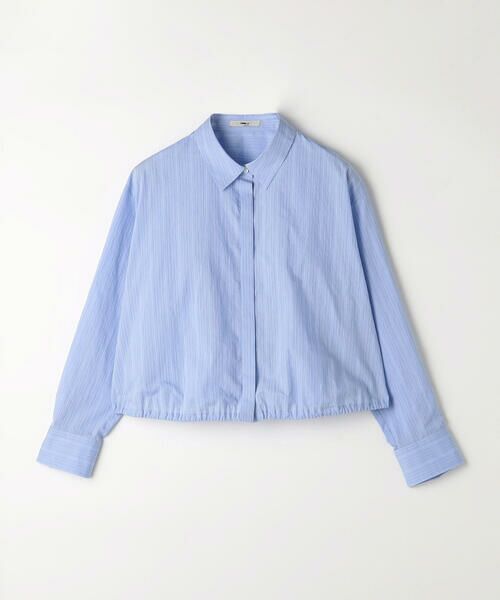 COMME CA PLATINUM S-SIZE / コムサ・プラチナ エスサイズ シャツ・ブラウス | 〔 Sサイズ 〕 コットンナイロンストライプ クロップドシャツ | 詳細5