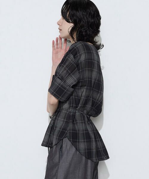 COMME CA PLATINUM S-SIZE / コムサ・プラチナ エスサイズ シャツ・ブラウス | 〔 Sサイズ 〕 モノトーンシアーチェック ブラウス | 詳細20