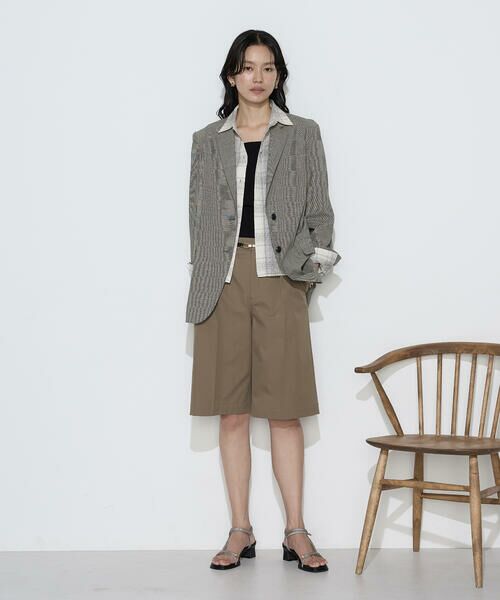 COMME CA PLATINUM S-SIZE / コムサ・プラチナ エスサイズ シャツ・ブラウス | 〔 Sサイズ 〕 モノトーンシアーチェック シャツ | 詳細3