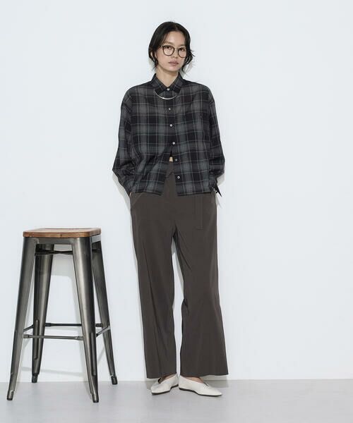 COMME CA PLATINUM S-SIZE / コムサ・プラチナ エスサイズ シャツ・ブラウス | 〔 Sサイズ 〕 モノトーンシアーチェック シャツ | 詳細18