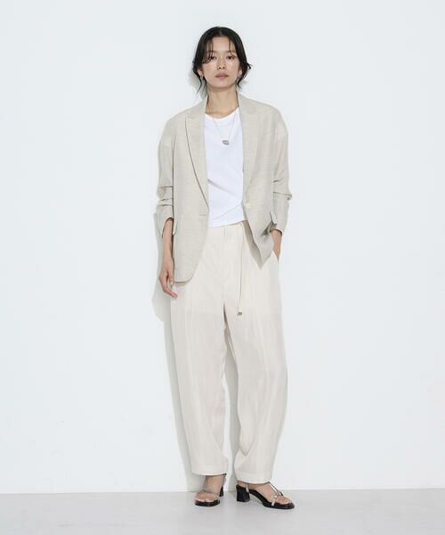 COMME CA PLATINUM S-SIZE / コムサ・プラチナ エスサイズ カットソー | 〔 Sサイズ 〕 コットン強撚ポンチ デザインタックシャツ | 詳細1