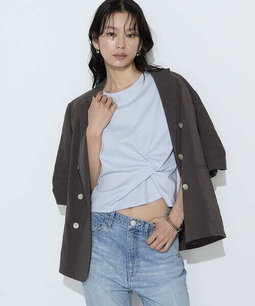 COMME CA PLATINUM S-SIZE / コムサ・プラチナ エスサイズ カットソー | 〔 Sサイズ 〕 コットン強撚ポンチ デザインタックシャツ | 詳細19