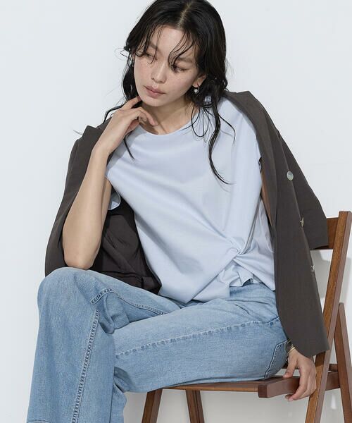 COMME CA PLATINUM S-SIZE / コムサ・プラチナ エスサイズ カットソー | 〔 Sサイズ 〕 コットン強撚ポンチ デザインタックシャツ | 詳細22