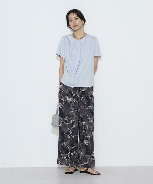 COMME CA PLATINUM S-SIZE / コムサ・プラチナ エスサイズ その他パンツ | 〔 Sサイズ 〕 麻調ポリエステル ボタニカルプリントパンツ | 詳細1