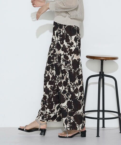 COMME CA PLATINUM S-SIZE / コムサ・プラチナ エスサイズ その他パンツ | 〔 Sサイズ 〕 麻調ポリエステル ボタニカルプリントパンツ | 詳細17