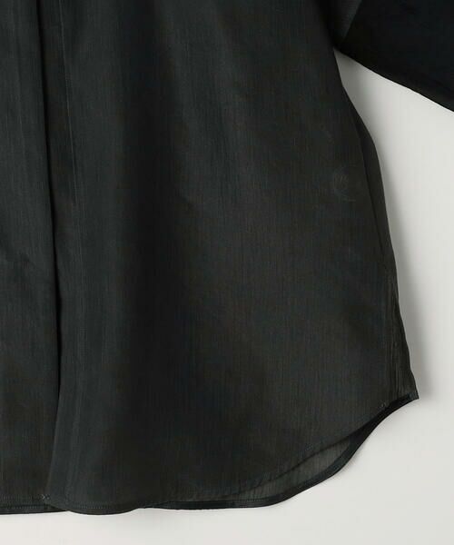 COMME CA PLATINUM S-SIZE / コムサ・プラチナ エスサイズ シャツ・ブラウス | 〔 Sサイズ 〕 リネンポリエステルオーガンジー ラグランスリーブシャツ羽織り | 詳細14