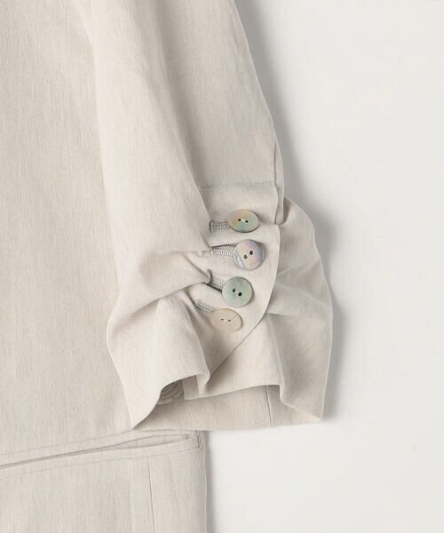 COMME CA PLATINUM S-SIZE / コムサ・プラチナ エスサイズ テーラードジャケット | 〔 Sサイズ 〕 リネン／トリアセテートストレッチ ダブルブレストジャケット | 詳細26