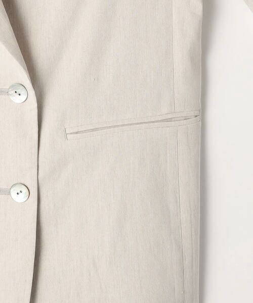 COMME CA PLATINUM S-SIZE / コムサ・プラチナ エスサイズ テーラードジャケット | 〔 Sサイズ 〕 リネン／トリアセテートストレッチ ダブルブレストジャケット | 詳細27