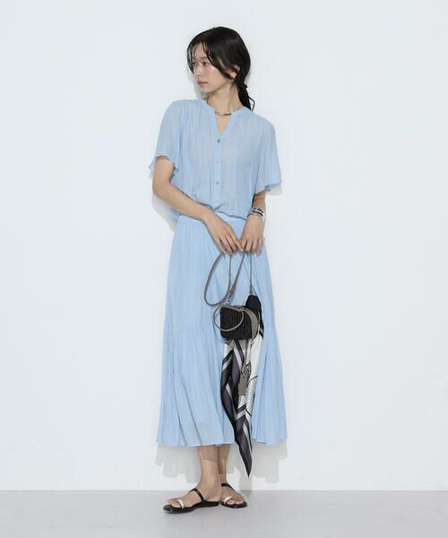 COMME CA PLATINUM S-SIZE / コムサ・プラチナ エスサイズ シャツ・ブラウス | 〔 Sサイズ 〕 【セットアップ対応】カッセンシフォンオーガンジー フレアブラウス | 詳細24