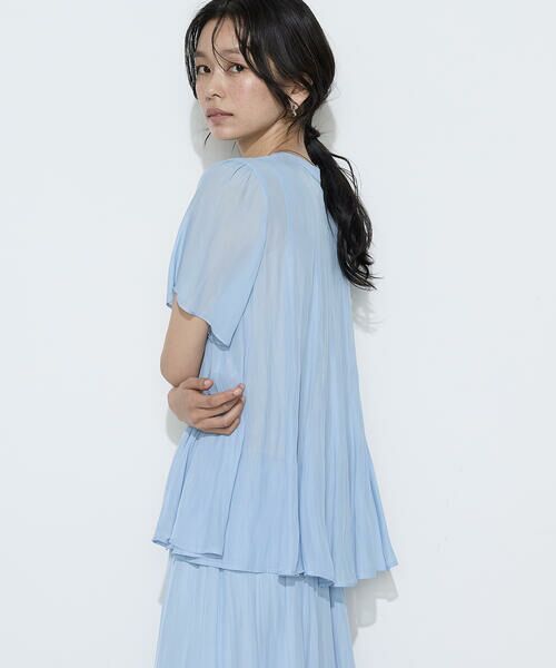 COMME CA PLATINUM S-SIZE / コムサ・プラチナ エスサイズ シャツ・ブラウス | 〔 Sサイズ 〕 【セットアップ対応】カッセンシフォンオーガンジー フレアブラウス | 詳細26