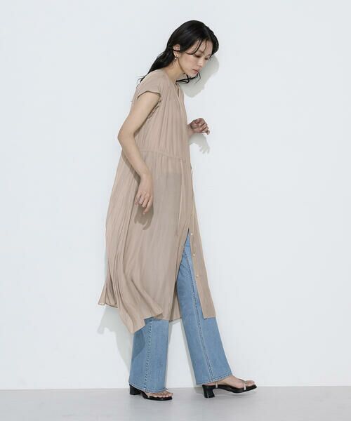 COMME CA PLATINUM S-SIZE / コムサ・プラチナ エスサイズ ロング・マキシ丈ワンピース | 〔 Sサイズ 〕 カッセンシフォン シャツドレス | 詳細13