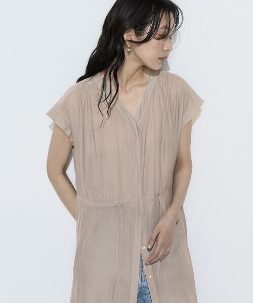 COMME CA PLATINUM S-SIZE / コムサ・プラチナ エスサイズ ロング・マキシ丈ワンピース | 〔 Sサイズ 〕 カッセンシフォン シャツドレス | 詳細17