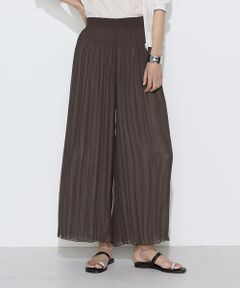 COMME CA PLATINUM S-SIZE / コムサ・プラチナ エスサイズ その他パンツ | 〔 Sサイズ 〕 割繊×シフォン プリーツパンツ