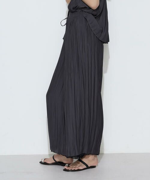 COMME CA PLATINUM S-SIZE / コムサ・プラチナ エスサイズ その他パンツ | 〔 Sサイズ 〕 割繊×シフォン プリーツパンツ | 詳細5