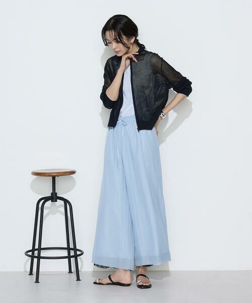 COMME CA PLATINUM S-SIZE / コムサ・プラチナ エスサイズ その他パンツ | 〔 Sサイズ 〕 割繊×シフォン プリーツパンツ | 詳細12