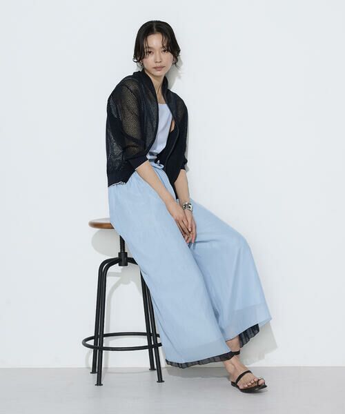 COMME CA PLATINUM S-SIZE / コムサ・プラチナ エスサイズ その他パンツ | 〔 Sサイズ 〕 割繊×シフォン プリーツパンツ | 詳細13