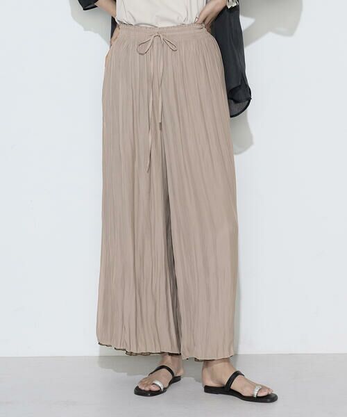 COMME CA PLATINUM S-SIZE / コムサ・プラチナ エスサイズ その他パンツ | 〔 Sサイズ 〕 割繊×シフォン プリーツパンツ | 詳細25