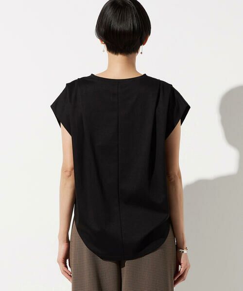 COMME CA PLATINUM S-SIZE / コムサ・プラチナ エスサイズ カットソー | 〔 Sサイズ 〕 スーピマコットンポンチ肩タックデザインTシャツ | 詳細13