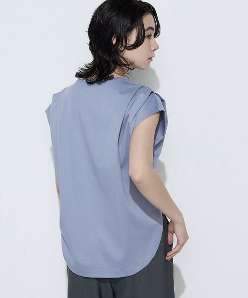 COMME CA PLATINUM S-SIZE / コムサ・プラチナ エスサイズ カットソー | 〔 Sサイズ 〕 スーピマコットンポンチ肩タックデザインTシャツ | 詳細27