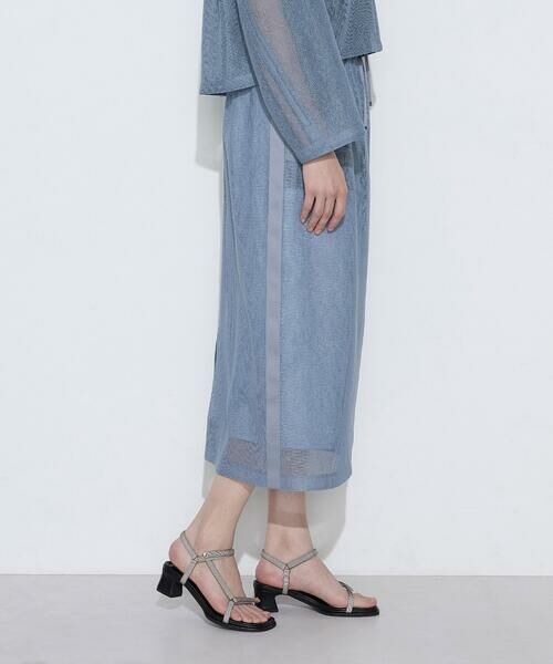 COMME CA PLATINUM S-SIZE / コムサ・プラチナ エスサイズ ロング・マキシ丈スカート | 〔 Sサイズ 〕 【セットアップ対応】リネンシアーラッセル タイトスカート | 詳細24