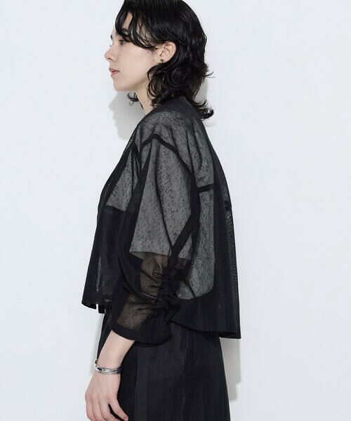 COMME CA PLATINUM S-SIZE / コムサ・プラチナ エスサイズ ブルゾン | 〔 Sサイズ 〕 【セットアップ対応】リネンシアーラッセル ブルゾン | 詳細4