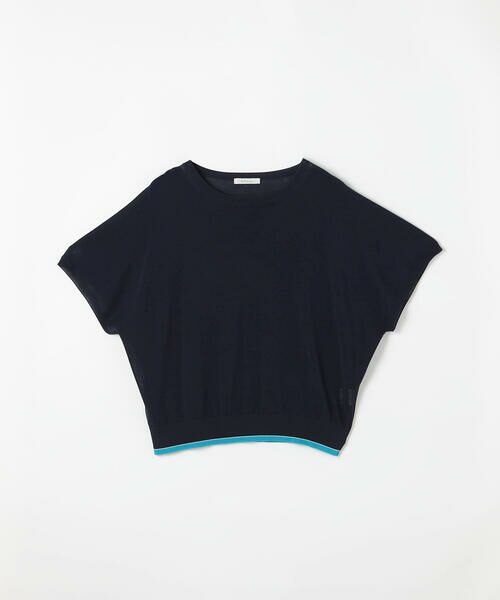COMME CA PLATINUM S-SIZE / コムサ・プラチナ エスサイズ ニット・セーター | 〔 Sサイズ 〕 カラートリミング フレンチニットプルオーバー | 詳細5