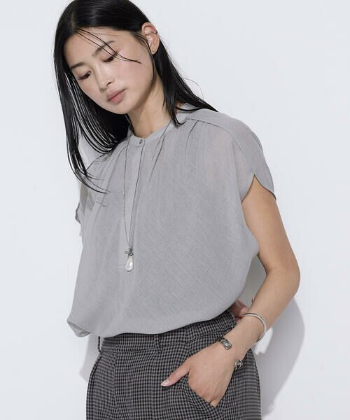 COMME CA PLATINUM S-SIZE / コムサ・プラチナ エスサイズ シャツ・ブラウス | 〔 Sサイズ 〕 【セットアップ対応】トリアセクールスラブ ブラウス | 詳細4