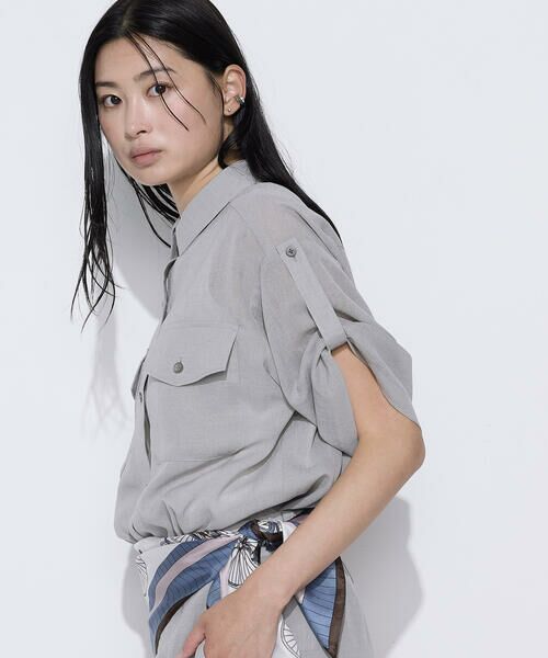 COMME CA PLATINUM S-SIZE / コムサ・プラチナ エスサイズ シャツ・ブラウス | 〔 Sサイズ 〕 【セットアップ対応】トリアセクールスラブ シャツ | 詳細8