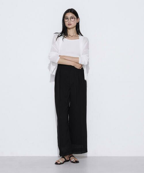 COMME CA PLATINUM S-SIZE / コムサ・プラチナ エスサイズ その他パンツ | 〔 Sサイズ 〕 【セットアップ対応】トリアセクールスラブ タックワイドパンツ | 詳細11