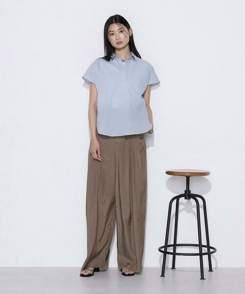 COMME CA PLATINUM S-SIZE / コムサ・プラチナ エスサイズ その他パンツ | 〔 Sサイズ 〕 シルク・平 ワイドタックカーブパンツ | 詳細25