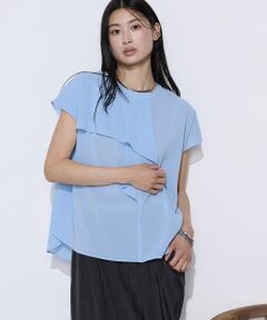 COMME CA PLATINUM S-SIZE / コムサ・プラチナ エスサイズ シャツ・ブラウス | 〔 Sサイズ 〕 デューエイト(TM)ボイル 機能性ブラウス