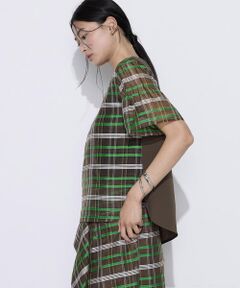 COMME CA PLATINUM S-SIZE / コムサ・プラチナ エスサイズ シャツ・ブラウス | 〔 Sサイズ 〕 【セットアップ対応】シルクシアーチェック Tブラウス